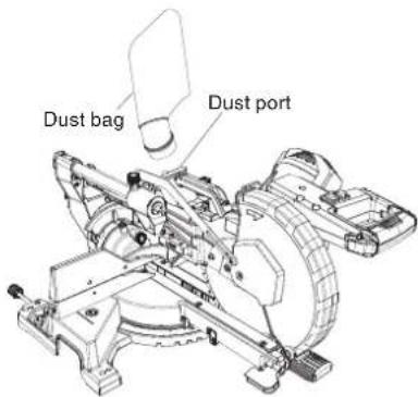 HITACHI C 10FSHC - Installing the dust bag and vise - 1