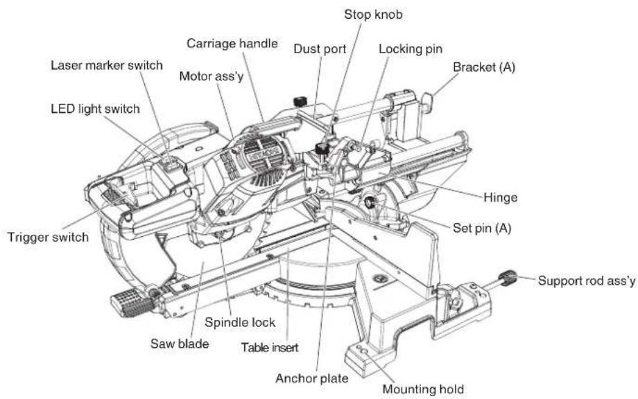HITACHI C 10FSHC - NAME OF PARTS - 2