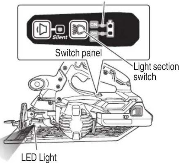 METABO C1807DAQ4 - How to use the LED light - 1