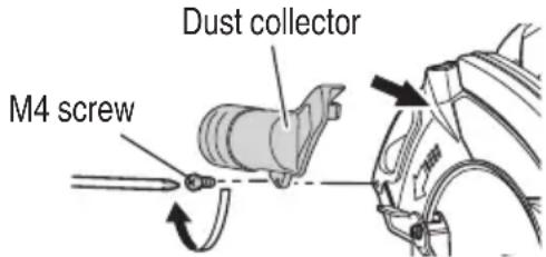 METABO C1807DAQ4 - Using the dust collector - 1