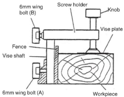 METABO C8FSHE - Using the Vise Assembly (Standard accessory) - 1