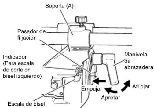 METABO C8FSHE - Método de ajuste de inclinación izquierda de 30° y de 33.9° - 1