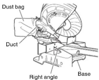 METABO C8FSHE - How to use the dust bag (Standard accessory) - 1