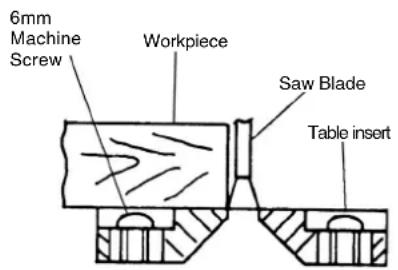 METABO C8FSHE - Positioning the table insert - 1