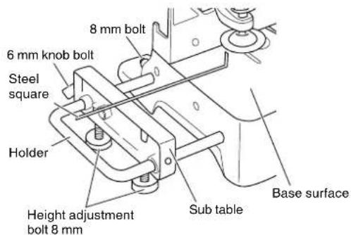 METABO C8FSHE - Installing the sub table - 1