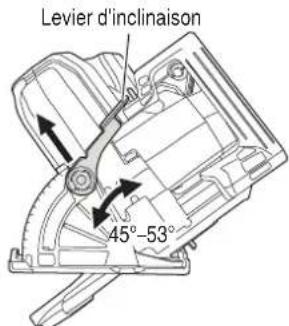 Levier d'inclinaison 45°-53°