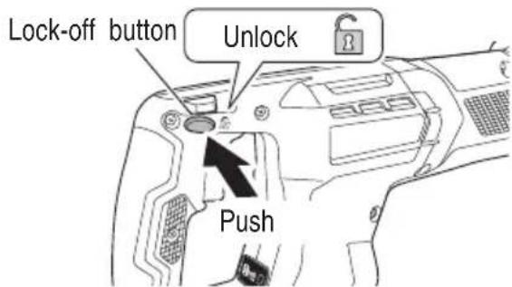 METABO CR18DMA - Lock-off button - 2