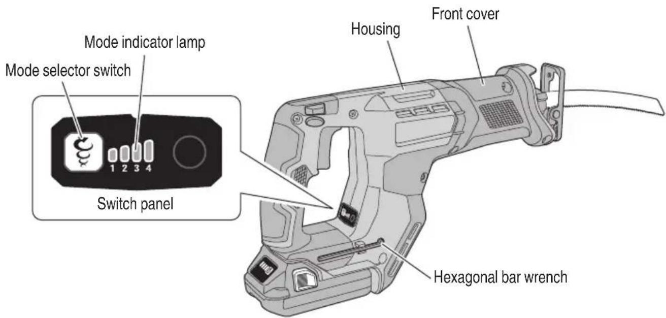 METABO CR18DMA - NAME OF PARTS - 2