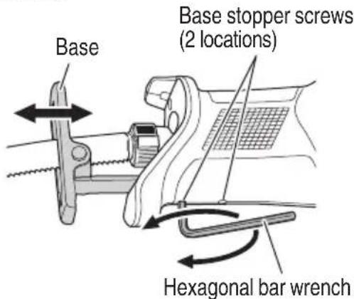 METABO CR18DMA - Adjusting the base (Fig. 12) - 1