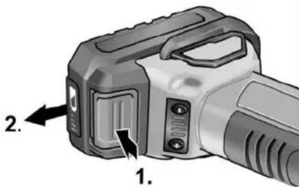 Flex KNE 16 18.0-EC - Introducir/cambiar la bateria - 2