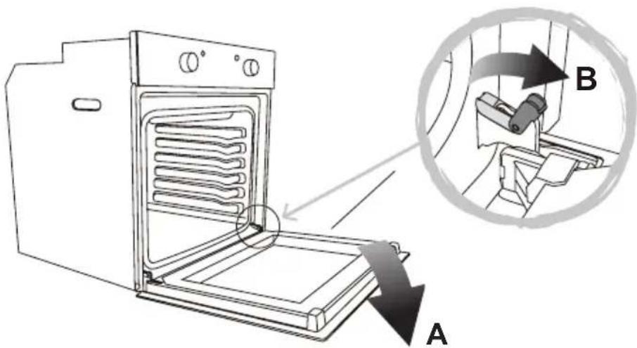 CATA ME 6206 X - Retirar a porta do forno - 1