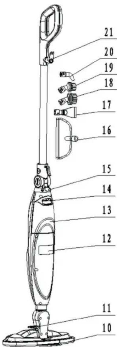 Livington Prime Steam Mop - x Mikrofaserbezug - 4