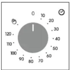 CANDY PCI 27BCH64CCB - De timer voor het einde van de kooktijd gebruiken - 1