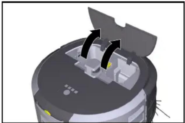 Kärcher KIRA CV 50 - Akü paketlerinin çıkarılması - 1