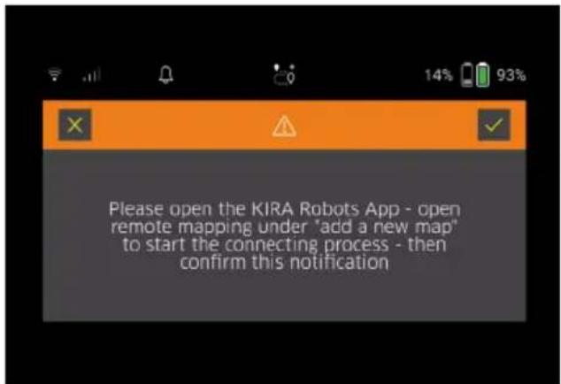Kärcher KIRA CV 50 - Gennemførelse af manuel udforskningskørsel ved hjælp af fjernstyring - 1