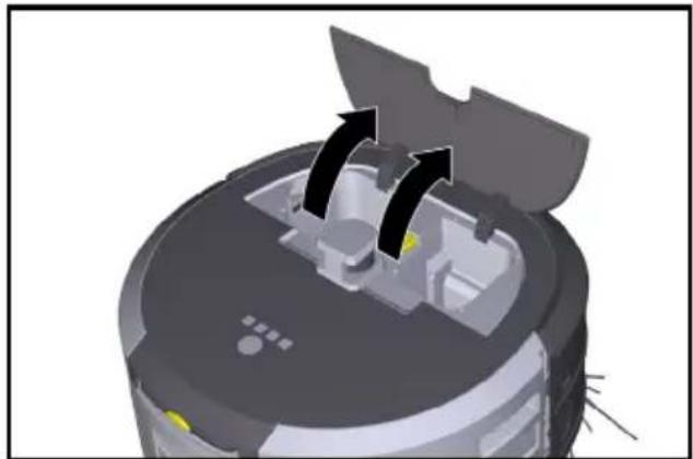 Kärcher KIRA CV 50 - Udtagning af batteripakkerne - 1