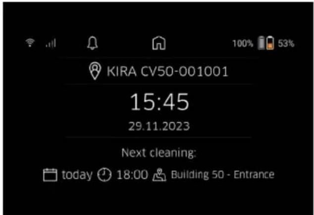 Kärcher KIRA CV 50 - Switching on the device - 1