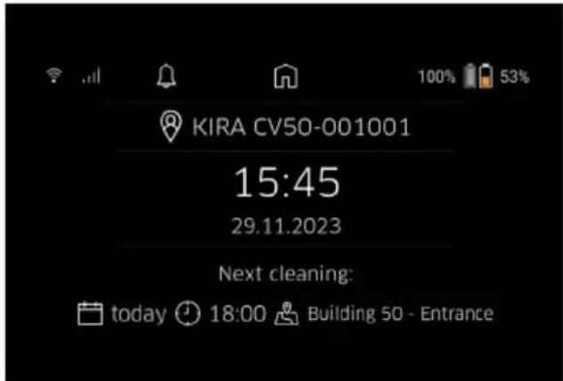 Kärcher KIRA CV 50 - Apparaat inschakelen - 1