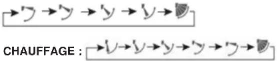 HOTPOINT 1H18HN2DAA - Bouton de mouvement HAUT/BAS des évents - 1
