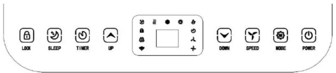 WILFA Chill Connected AC1B-7000C - PANEL STEROWANIA I WYŚWIETLACZ - 1