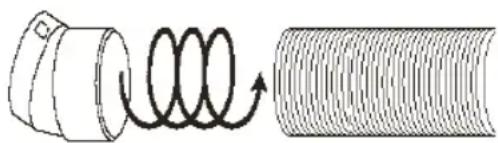 WILFA Chill Connected AC1B-7000C - ABGASSCHLAUCH ANBRINGEN - 1