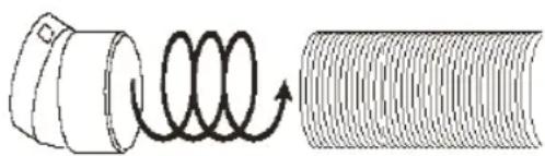 WILFA Chill Connected AC1B-7000C - FIXATION DU TUYAU D'ÉVACUATION - 1