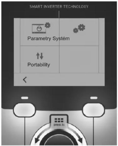 GYS P3 Auto - Obecné menu - 1
