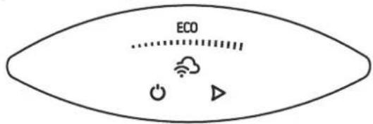 Tesy ModEco Cloud 50 - •Turning on the electronic control of the device - 1