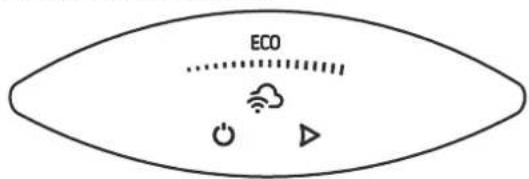 Tesy ModEco Cloud 50 - Pornirea unitatii de control electronice a aparatului - 1
