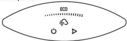 Tesy ModEco Cloud 50 - Slå på den elektroniske kontrollen til enheten - 1