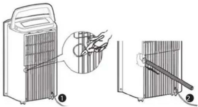 LANAFORM Dehumidifier - INSTALACJA PRZEWODU ODPROWADZAJĄCEGO - 1