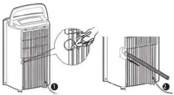 LANAFORM Dehumidifier - ANBRINGEN DES DRAINAGEROHRS - 1