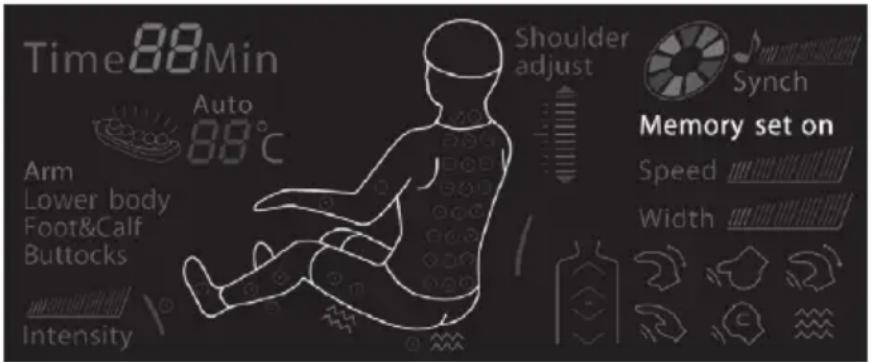 LANAFORM Massage Armchair - U kunt tot 3 massages in het geheugen opnemen. - 2