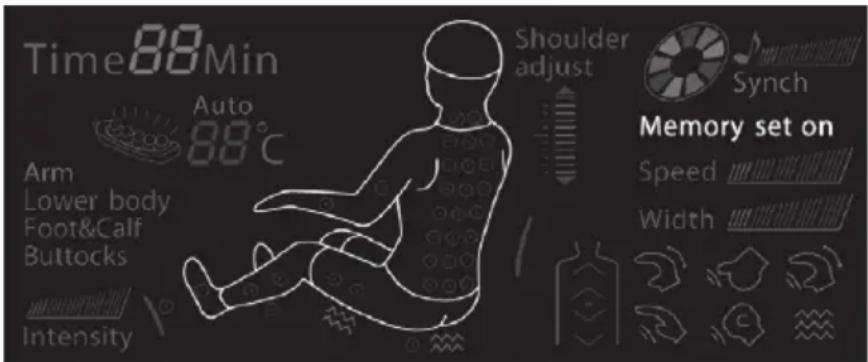 LANAFORM Massage Armchair - V spomin lahko vstavite do 3 vrste masaž. - 2