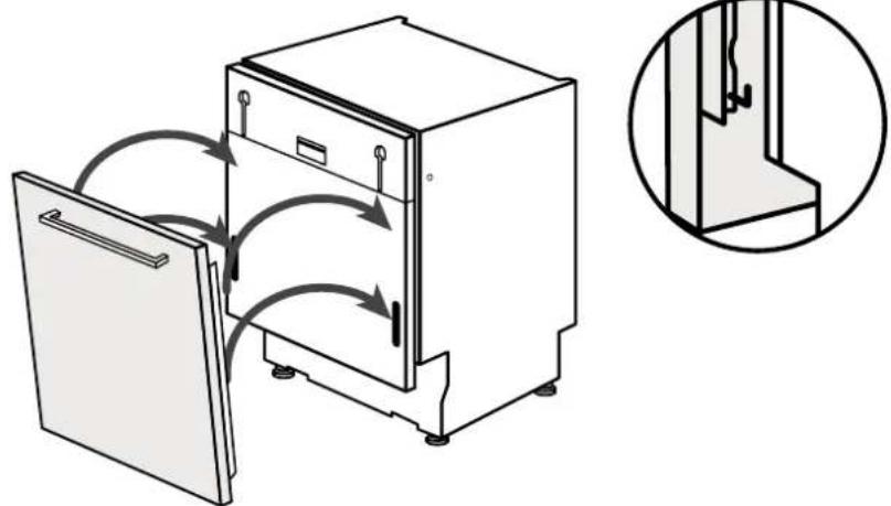 HOOVER HI 4C6F0S-80 - Instruktioner til installation af opvaskemaskinen - 1