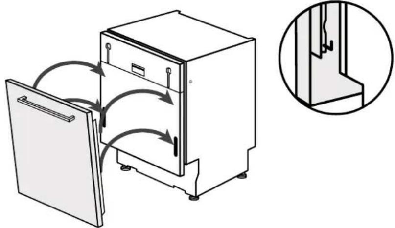 HOOVER HI 4C6F0S-80 - Встановлення панелі - 1