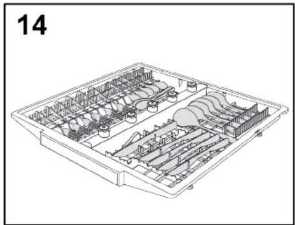 HAIER XS 6B1M3PB - "SYSTÈME CUTLERY SHINE PLUS" (uniquement sur certains modèles) - 1