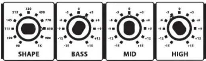 Hartke B300 - Equalizer und Shape verwenden - 1