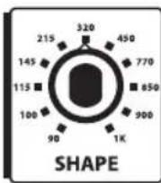 Hartke B300 - Usare l'Equalizzazione e il controllo Shape - 6