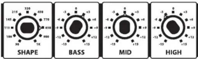 Hartke B900 - Equalizer und Shape verwenden - 1