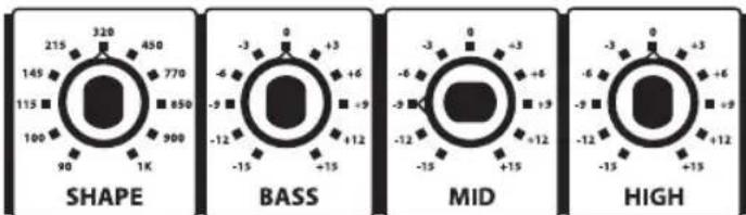 Hartke B900 - Equalizer und Shape verwenden - 2