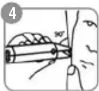 LANAFORM Men's Travel Shaver - Instrukcje dotyczące eksploatacji codziennej: - 3