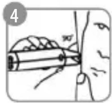 LANAFORM Men's Travel Shaver - Instructions for standard use: - 3