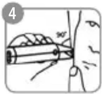 LANAFORM Men's Travel Shaver - Anleitung zur klassischen Verwendung: - 3