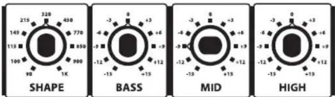 Hartke B150 - Equalizer und Shape verwenden - 2