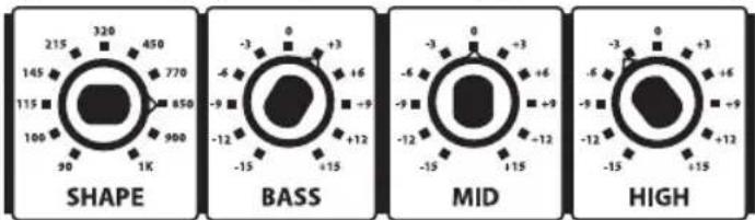 Hartke B150 - Égalisation et réglage Shape - 1