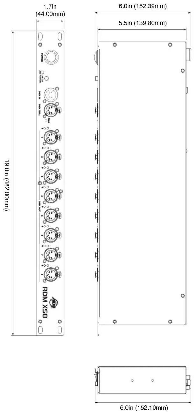 Adj RDM XS8 - DESSINS DIMENSIONNELS - 1