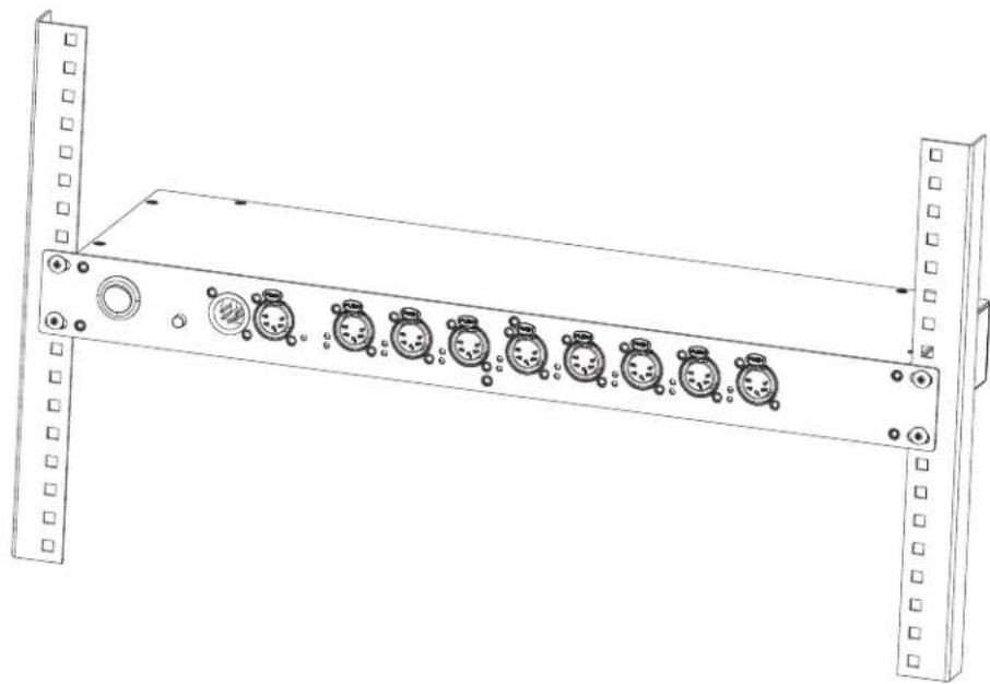 Adj RDM XS8 - MONTAGE EN RACK - 1