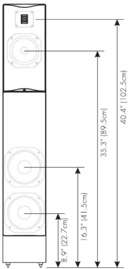 Martin Logan Motion 10 - DIMENSIONAL DRAWINGS MARTINLOGAN MOTION 12 - 3