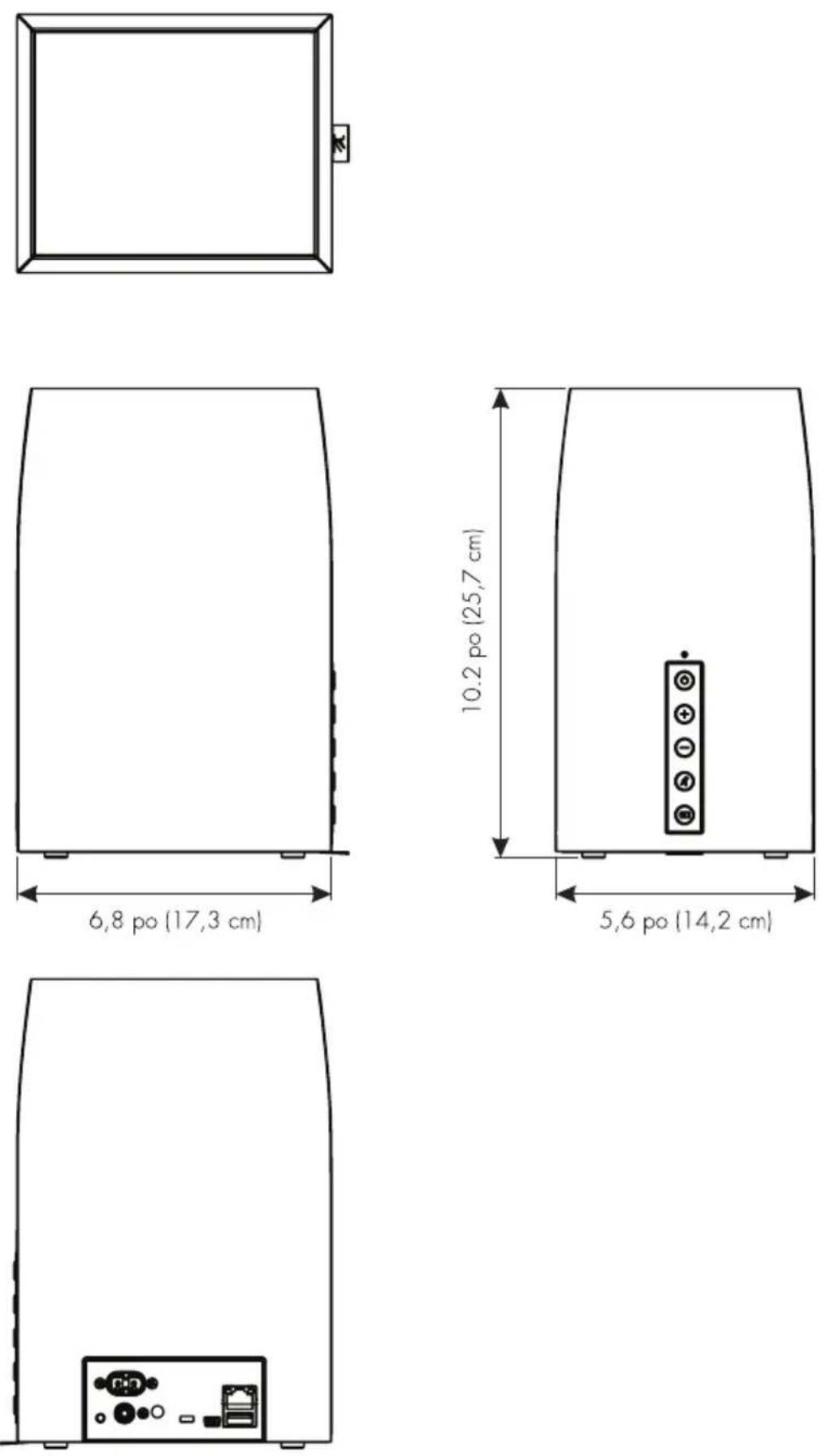 Martin Logan Forte - DESSINS DIMENSIONNELS BRAVADO - 1
